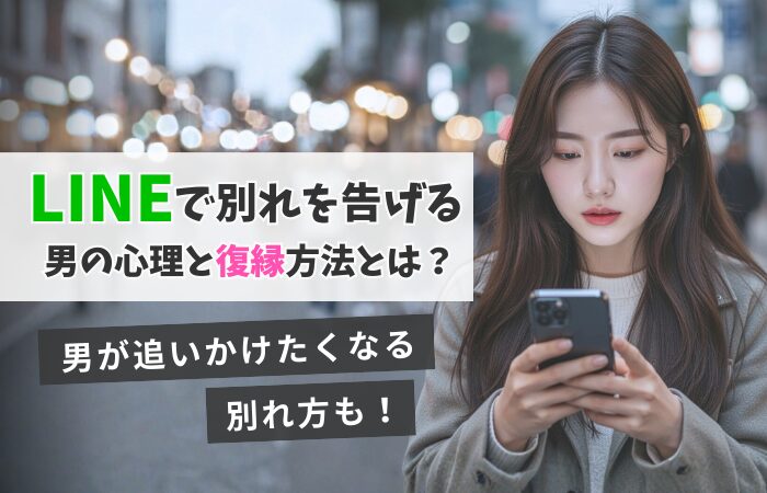 LINEで別れを告げる男の心理と復縁方法とは？男が追いかけたくなる別れ方も！