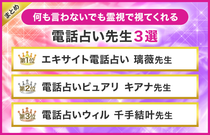 何も言わないでも霊視で視てくれる電話占いの先生12選!霊視が当たった体験談も紹介